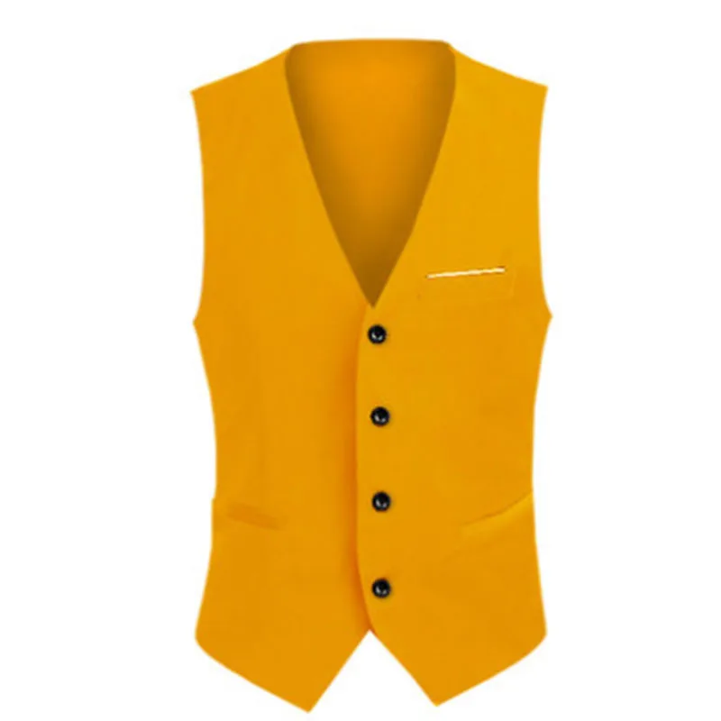 Шампанское Shenrun Male Solid Color Vests Fashion Causal Business Slim Fit Work Waistcoat Office Formal Suit Vest For Young Classic Gilet - Цвет: Шампанское