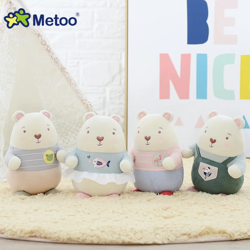 Игрушки для девочек плюшевый медведь Metoo 21 см мягкая ангела Новорожденные