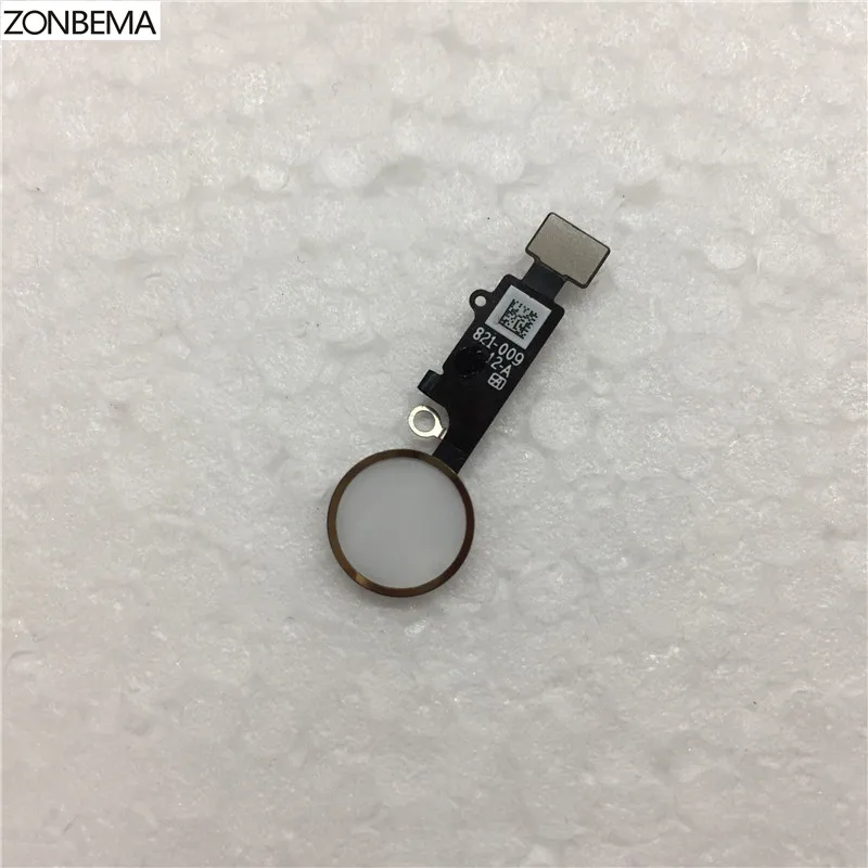 ZONBEMA высокое качество кнопка домой с гибким кабелем лента в сборе для iPhone 7 8 Plus 4," 5,5" Запасная часть