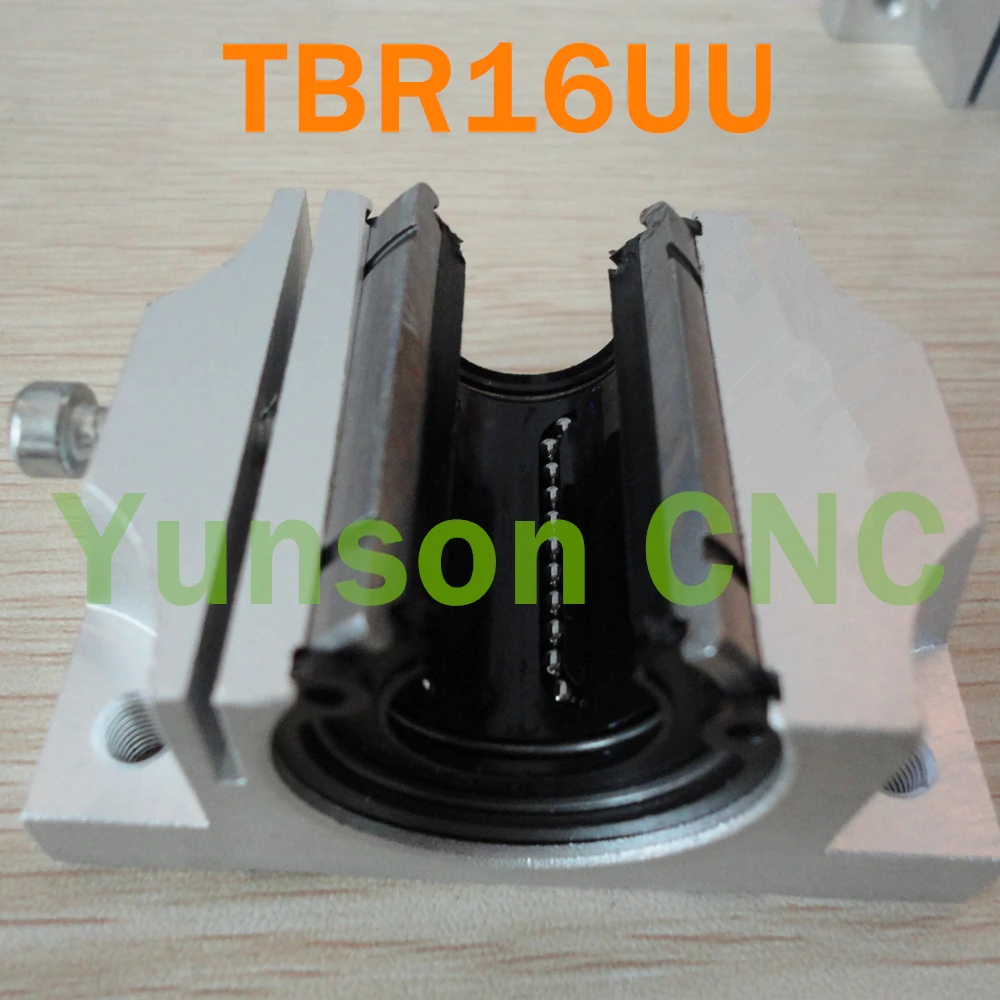 4pc /lot TBR16UU Linear Ball Bearing Slide Unit Open for linear shaft/rod 16mm diameter CNC Router milling engraver parts | Инструменты