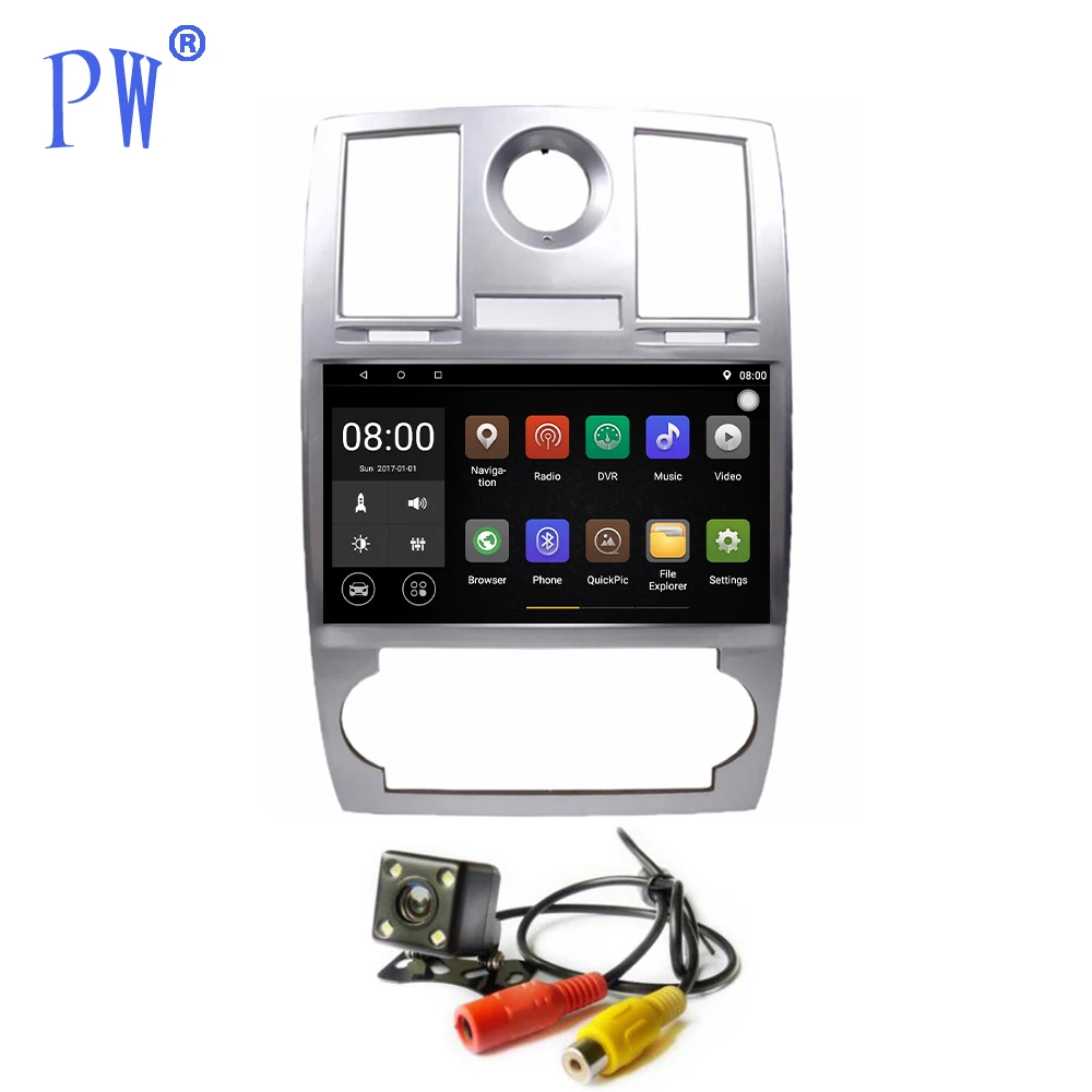 Android 7 1/8 0 Автомобильный GPS радио плеер Navi для Chrysler 300C 2000 2014 HD сенсорный экран BT Wifi