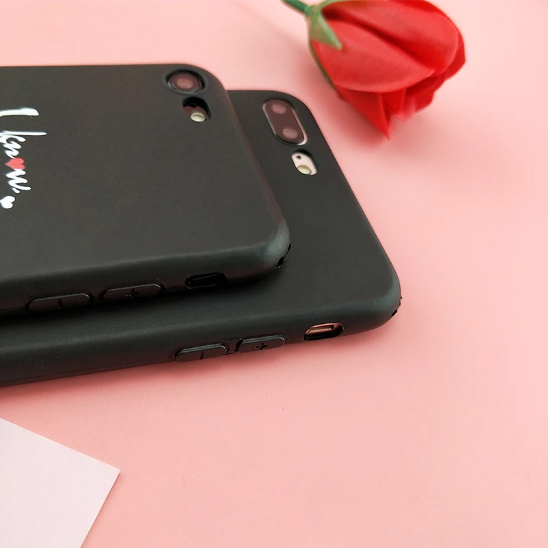 Чехол для iPHONE 7 телефона plus 8 i love you и konw Text милый мягкий чехол 5S 6 S PLUS X XS XR SE 5 |