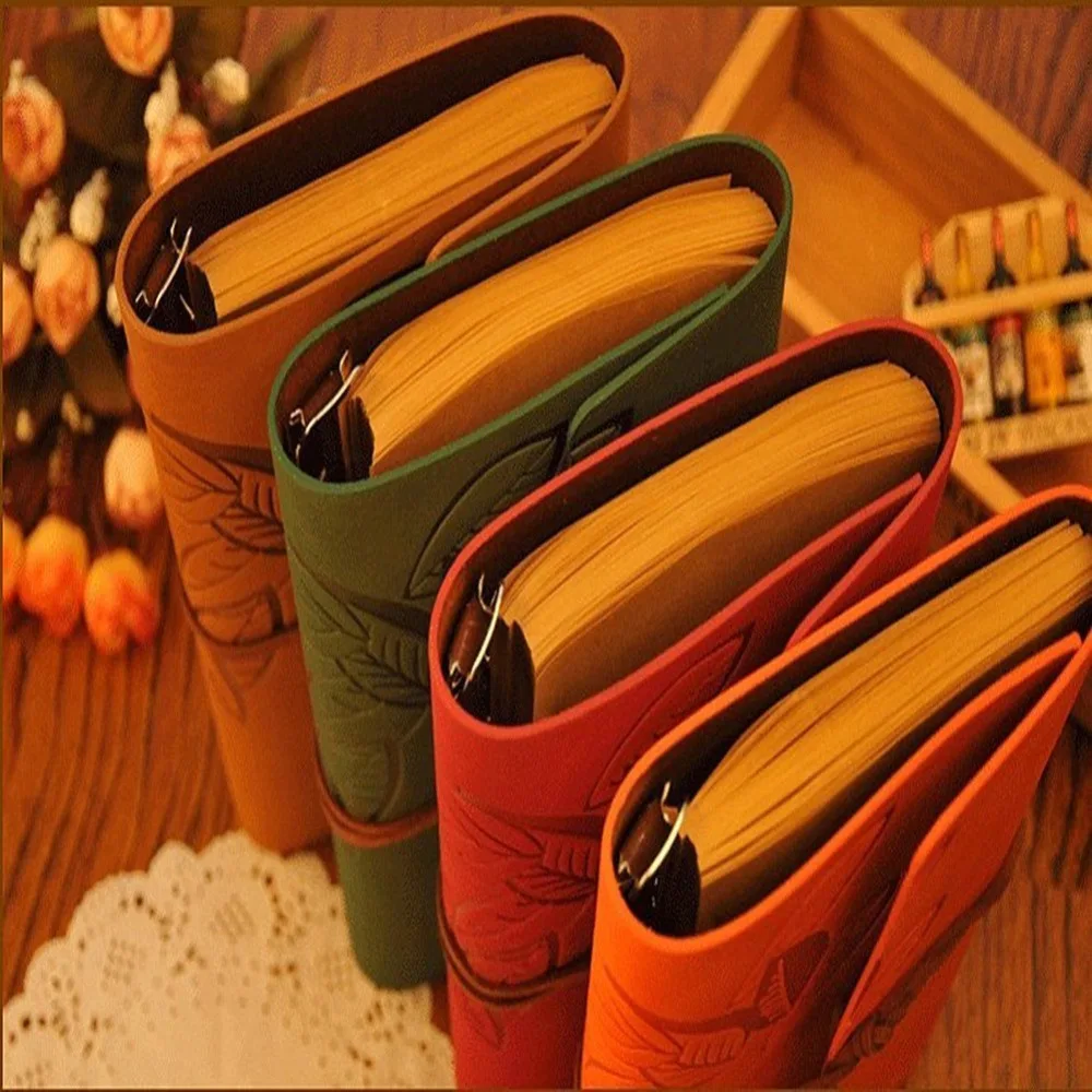 Винтажный чехол из искусственной кожи в стиле ретро|loose leaf|leather cover notebookdiary blank |