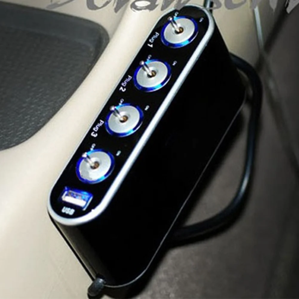 Автомобиль авто прикуривателя сплиттер + Порты usb переходник Стайлинг 12 V 24 4