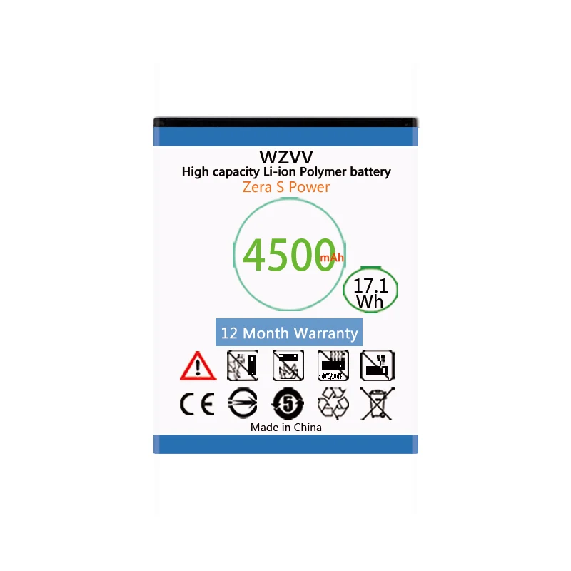 Wzvv 4500 mAh Замена литий ионная батарея для Highscreen Zera S power Аккумуляторы мобильных