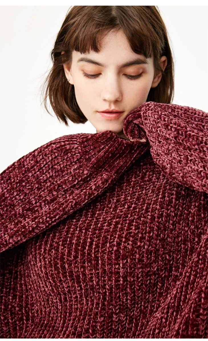 ONLY Women's See-through Loose Fit Batwing Sleeves Pullover knit Sweater |118313528