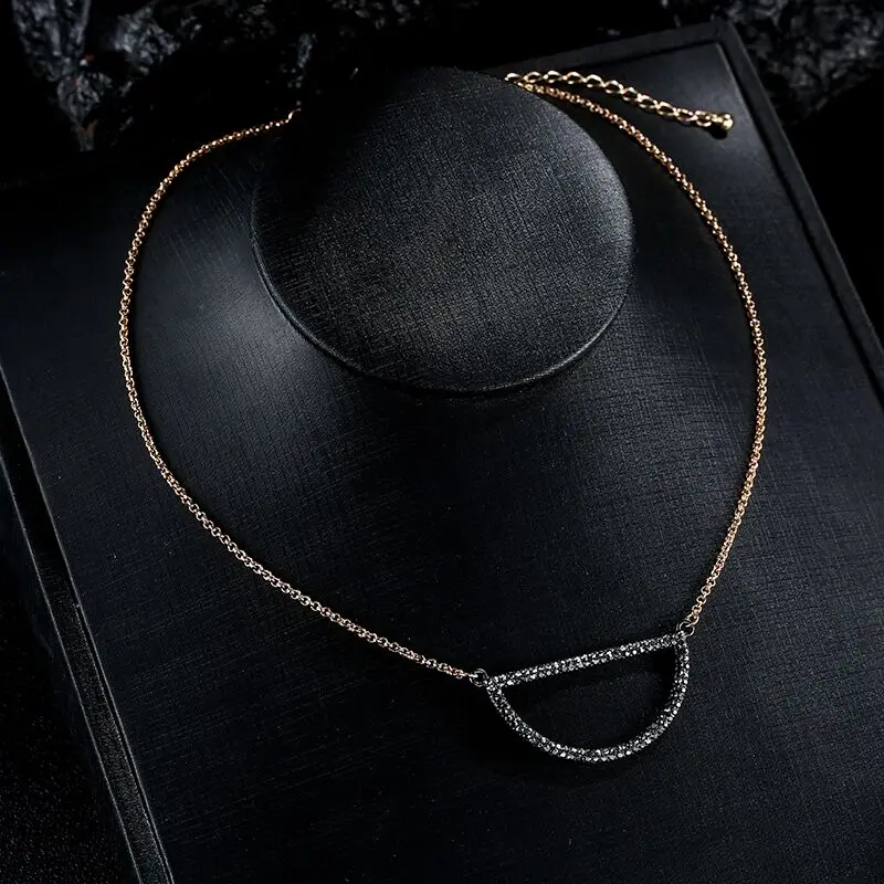 Полукруглый кулон Ensoul ожерелье с полукруглой подвеской женское EST 0015|necklace with