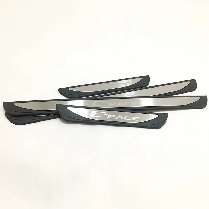 Stainless Steel For Jaguar E-PACE 2017 2018 Door Sill Trim Protectors Guard Cover Car Styling accessories 4pcs | Автомобили и