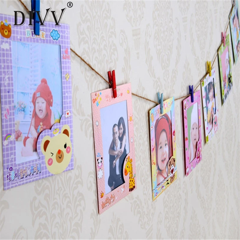 DIVV 9 шт./лот 6 дюймов DIY мультфильм рамка стена животное бумага фото Качество