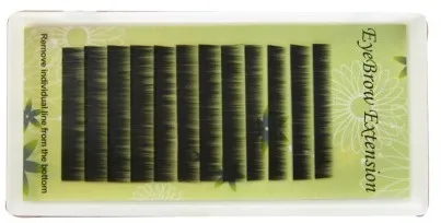 Оптовая Продажа Натуральные шелковистые брови 100 лотков/лот производство Кореи