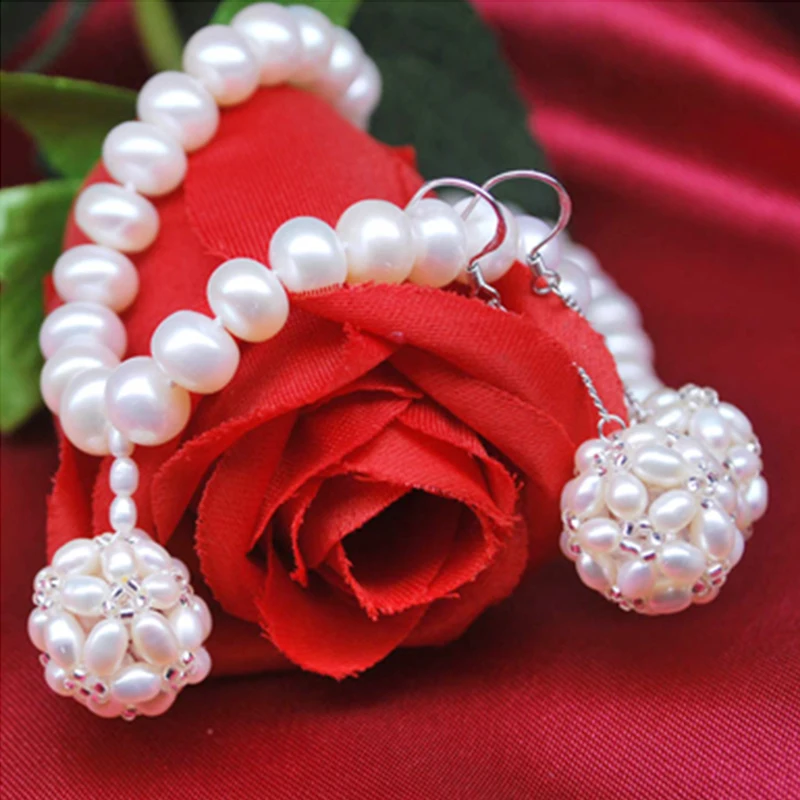 

PEISENI, 100% натуральный, 8-9 мм, пресноводное серебро 925 пробы, жемчужные Ювелирные наборы, ожерелье, серьги, ювелирные изделия для женщин