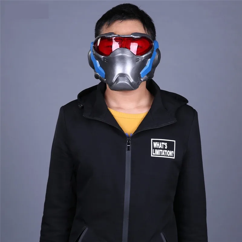 Takerlama игра над часами OW Косплей Костюм Солдат 76 маска для игры OW Косплей Аксессуары резиновая маска вечерние реквизит для Хэллоуина