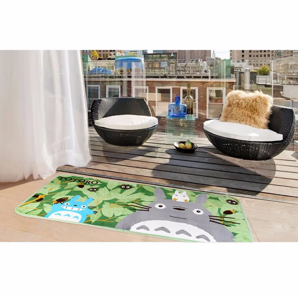 Хит продаж коврик Тоторо супер мягкие коралловые флисовые Мультяшные коврики и