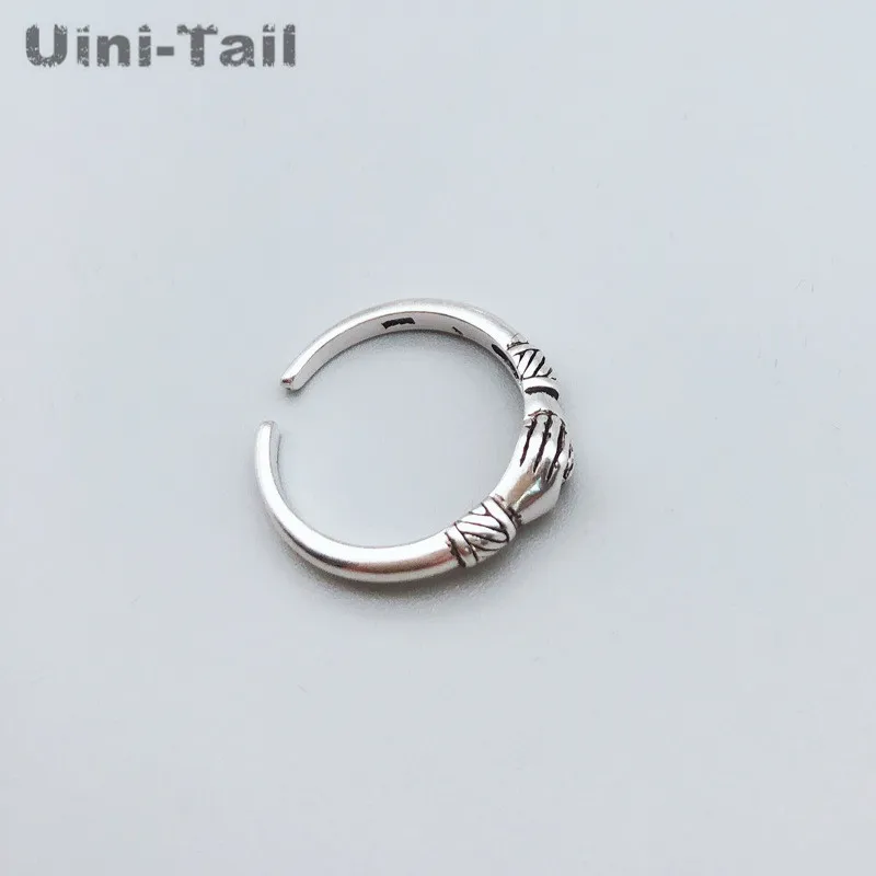 Кольцо Uini Tail открытое из стерлингового серебра 925 пробы в стиле ретро|Кольца| |