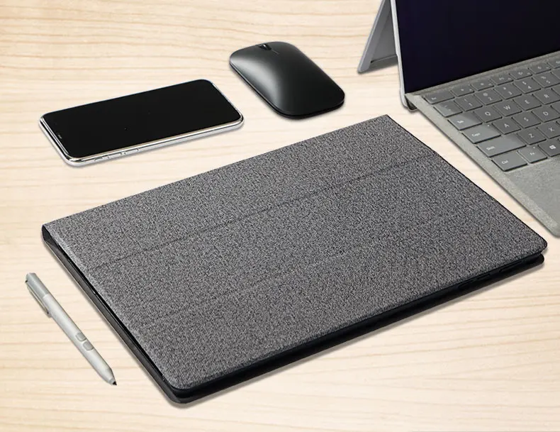 Dark Gray Megoo Surface Pro 5 Чехол-книжка с подставкой Чехол совместимый с типом крышка клавиатура для microsoft Surface Pro 4/5 - Цвет: Dark Gray