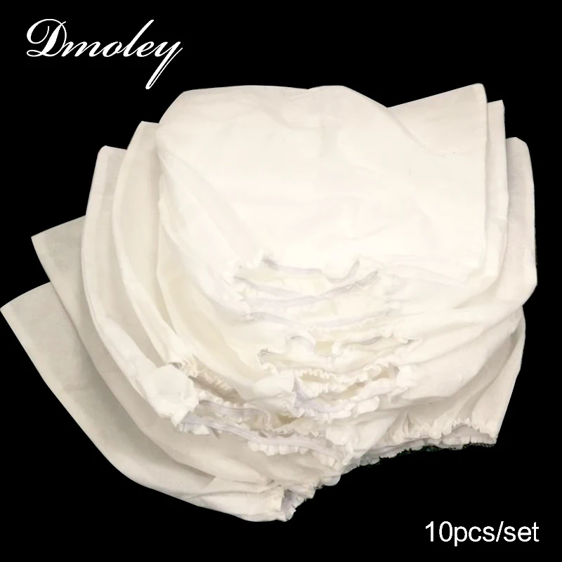 Dmoley Высокое качество 10 шт./компл. Нетканые Сумки на замену для дизайна ногтей пылесборник эластичный шнур роспись на ногтях салонные инструменты