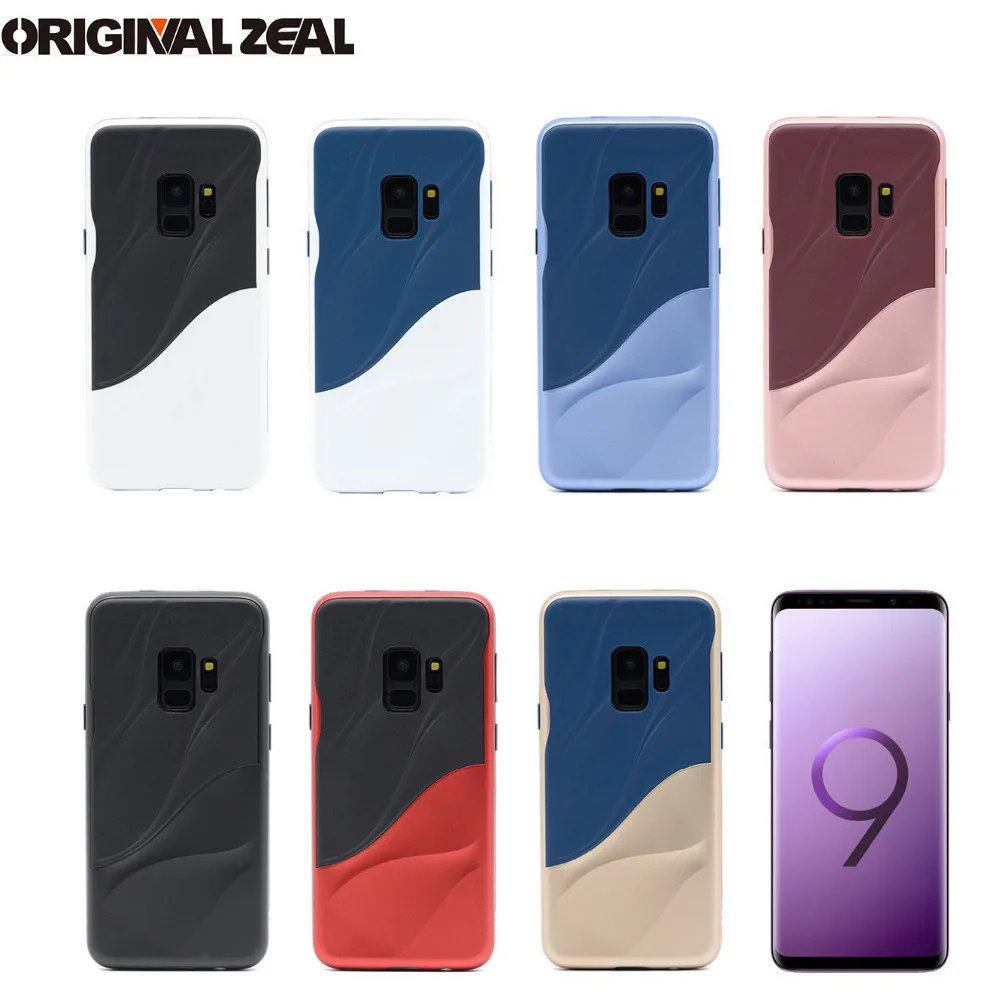INIZEAL 3D Wave 2 в 1 Противоударный Двойной резиновый защитный чехол для Samsung Galaxy S9 S9Plus