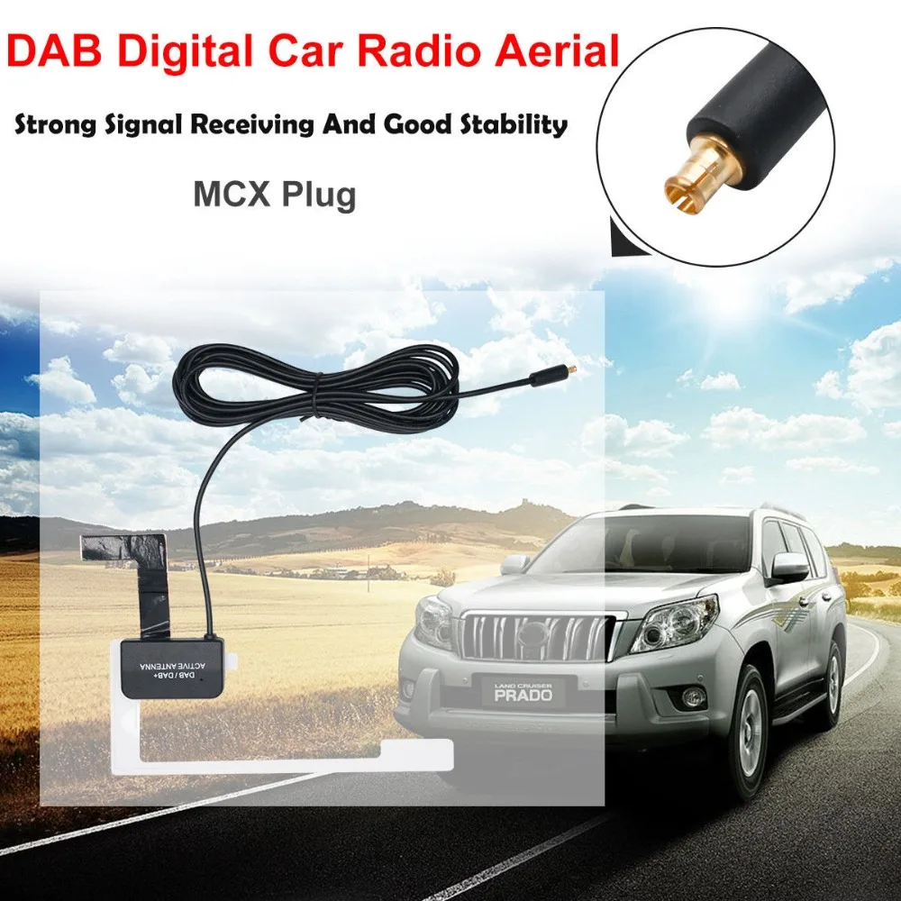 Новое Универсальное крепление для стекла Active dab цифровой автомобильный радиоантенна