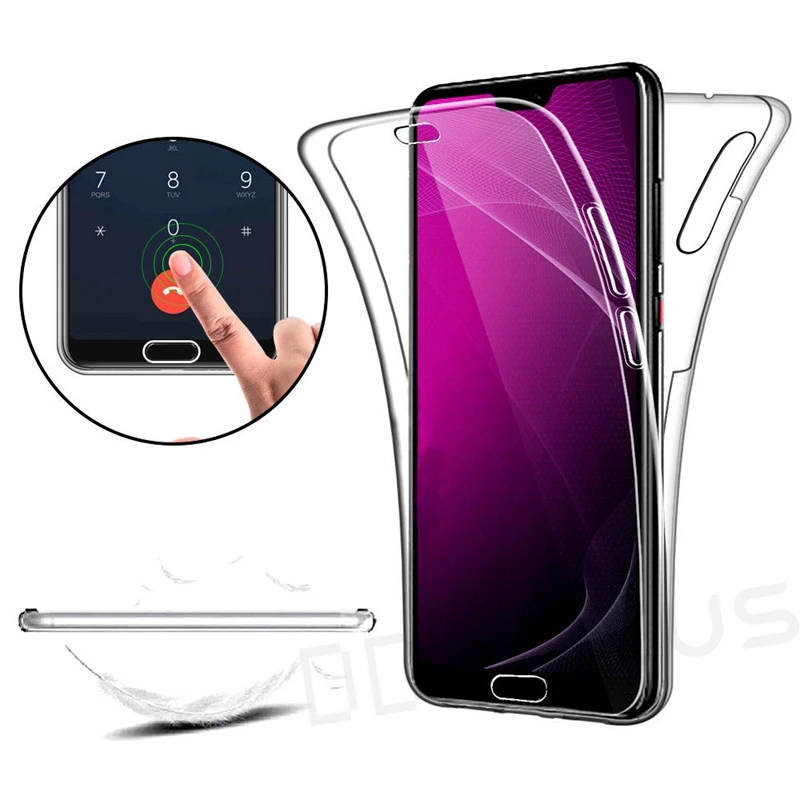 Двойной силиконовый чехол для huawei P20 P10 P8 P9 Lite Коврики 10 20 Honor 8 Lite 8S 8A P Smart Y5 Y6 Y7 P30 телефона полное покрытие