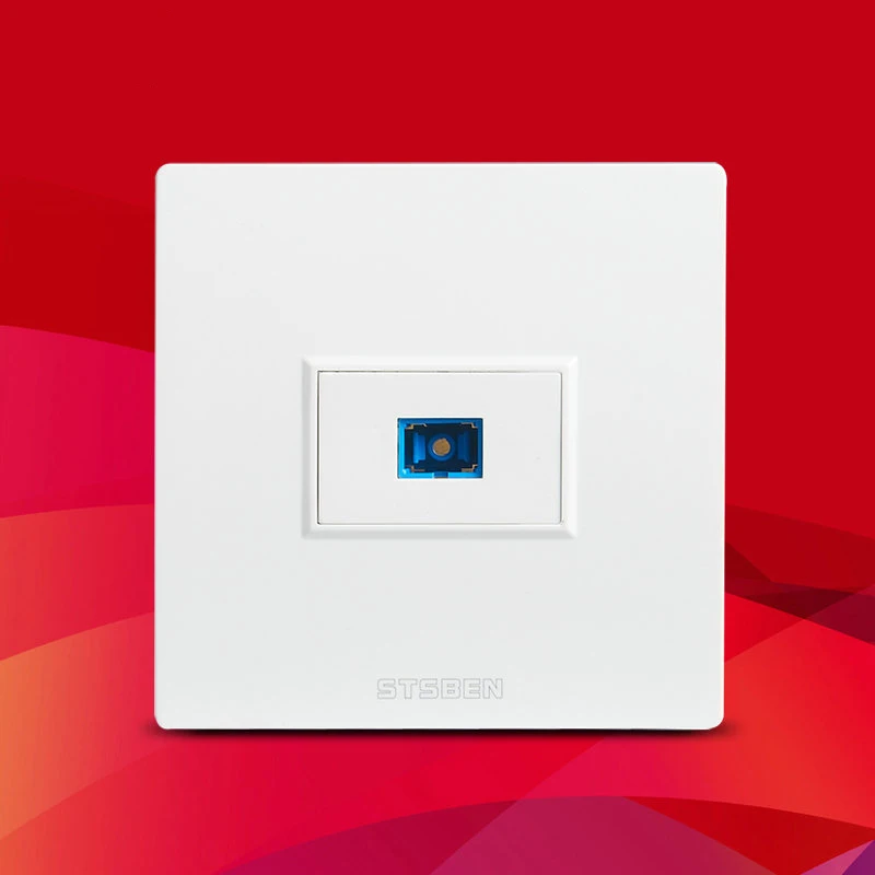 

Оптическая интерфейсная розетка оптоволокна SC 86, настенные панельные розетки, белая слабая панель