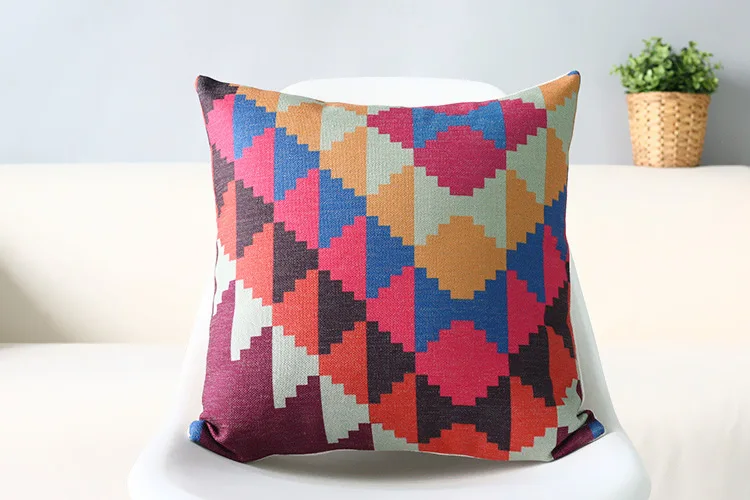 Скандинавская абстрактная черно белая Подушка цветная Геометрическая подушка