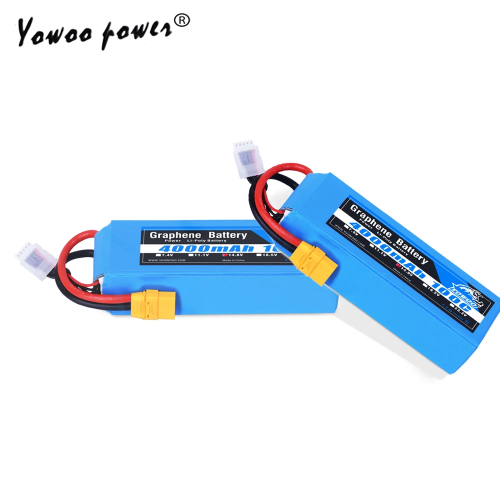 Графен Lipo батарея 14 8 в 4000 мАч 100C Max 200C XT90 вертолет Quadcopter грузовик Высокая скорость