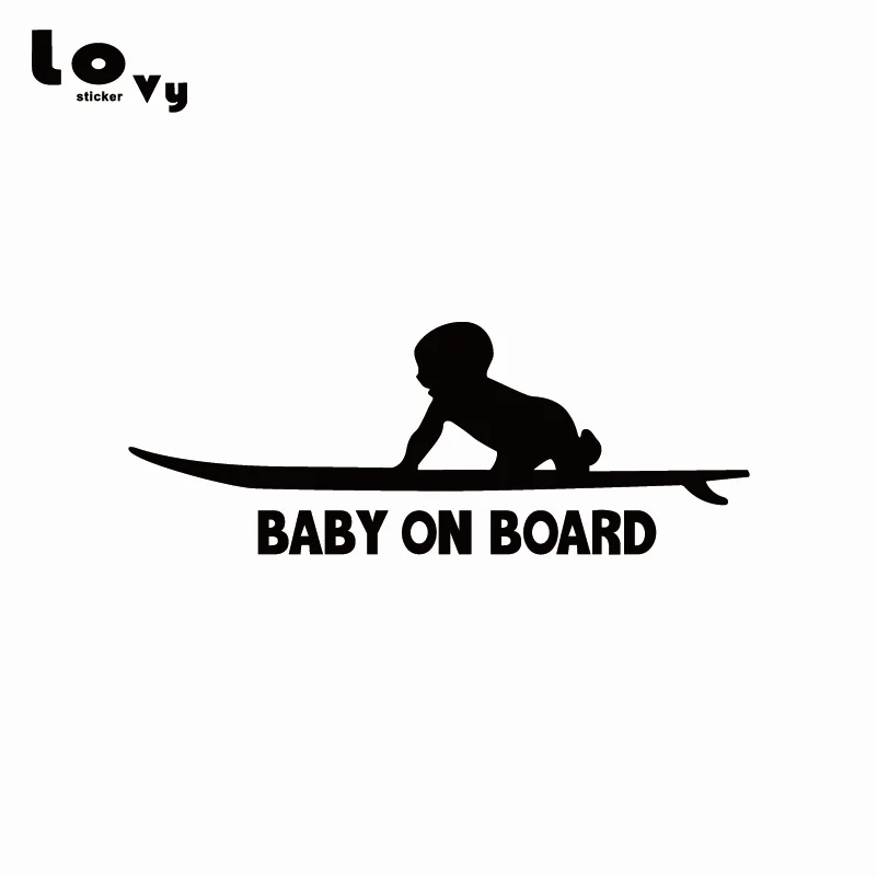 Детские на доске предупреждающий знак виниловая Автомобильная наклейка Милая