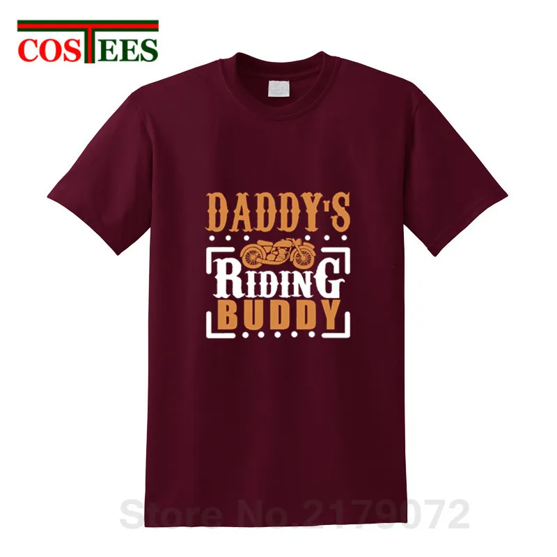 Винтажная Мужская футболка с надписью Daddy's Riding buddy С Днем Рождения лучший