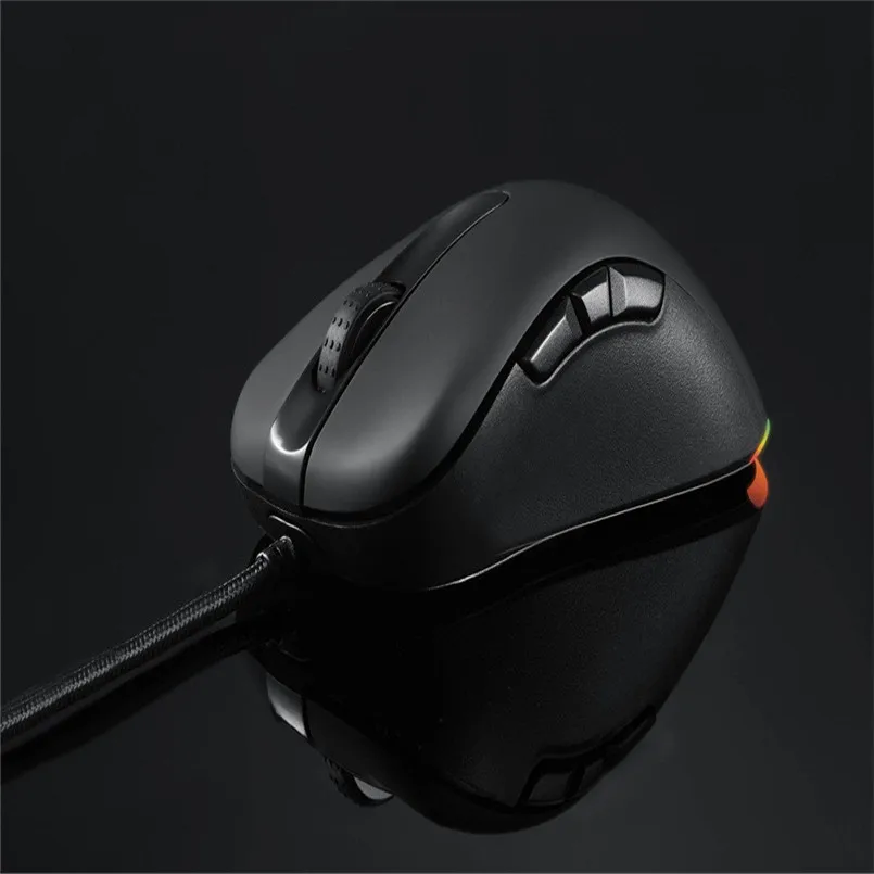 Проводная светодиодный вая мышь Motospeed V100 PAW3327 6200DPI профессиональная игровая для