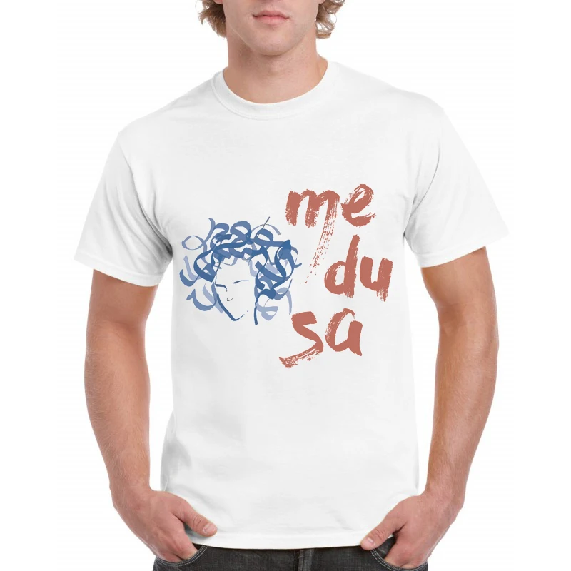 T Shirt Men Famous Brand Jellyfish Scaleph Gorgon Medusa Round Neck Short Sleeve Tee Fashion Clothes T-Shirt | Мужская одежда