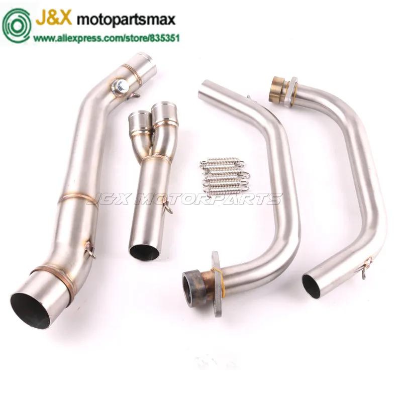 MT-03 MT03 R25 R3 глушитель для мотоцикла полная система контактная средняя труба+ выхлопная труба для Yamaha R25 R3- слипоны
