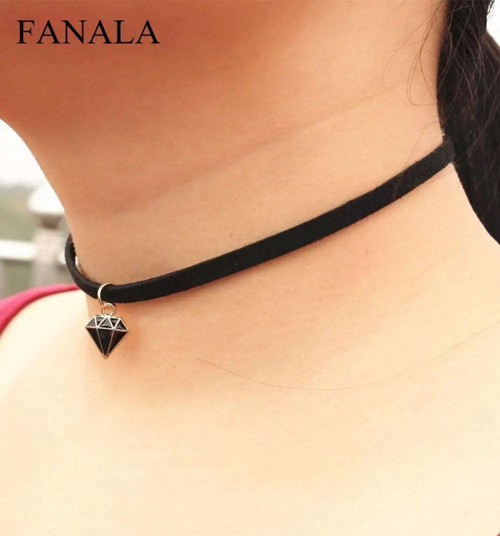 Necklace Geometric Choker Colar New Bijoux Jewelry Punk Hot Triangle Gothic Statement for Pendant Gift Women NK986 | Украшения и