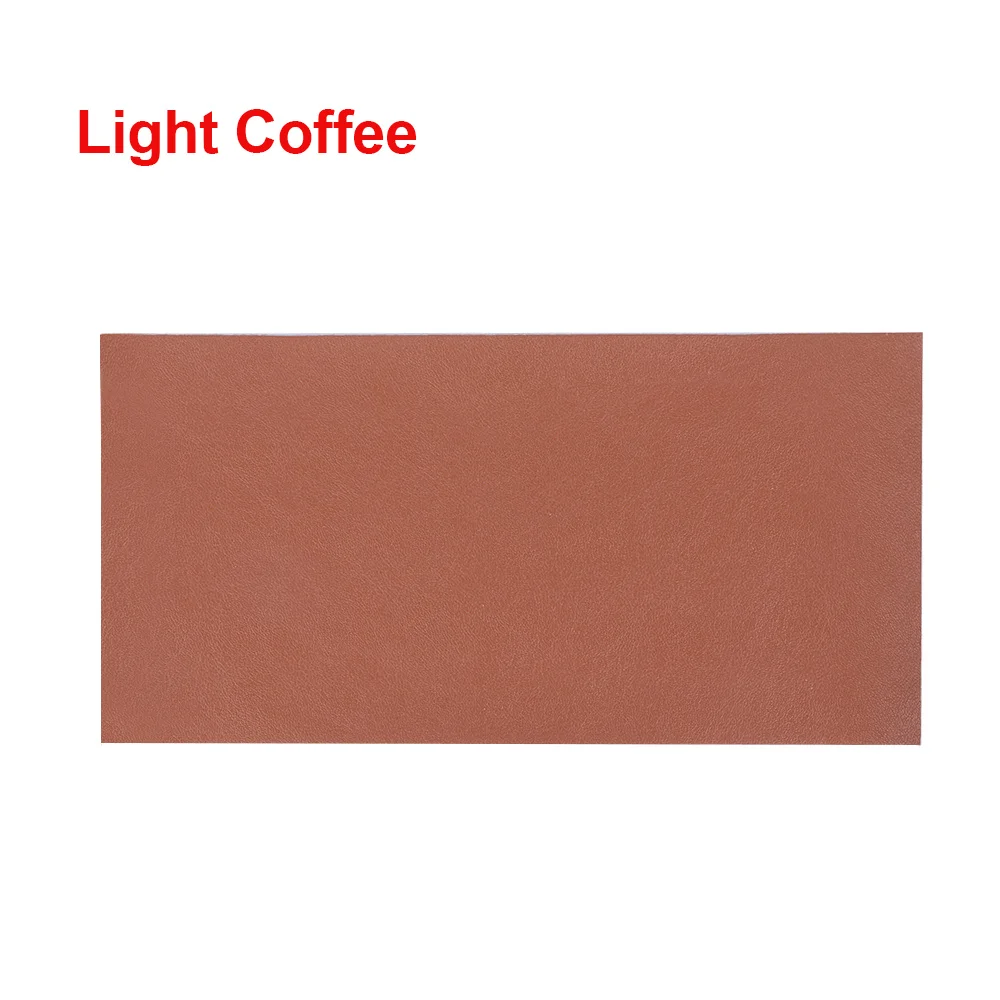light coffee 10x20 см диван ремонт кожа самоклеющиеся нашивки ткань наклейки-заплатки наклеиваются без глажки ремонт модные нашивки - Цвет: light coffee