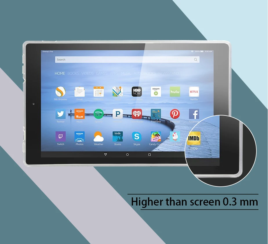 Мягкий чехол из ТПУ с котб Крышка для Amazon Kindle HD 10, 8, 7, 6 огонь HD10 HD8 силиконовый чехол для Kindle Paperwhite 1 2 3 4