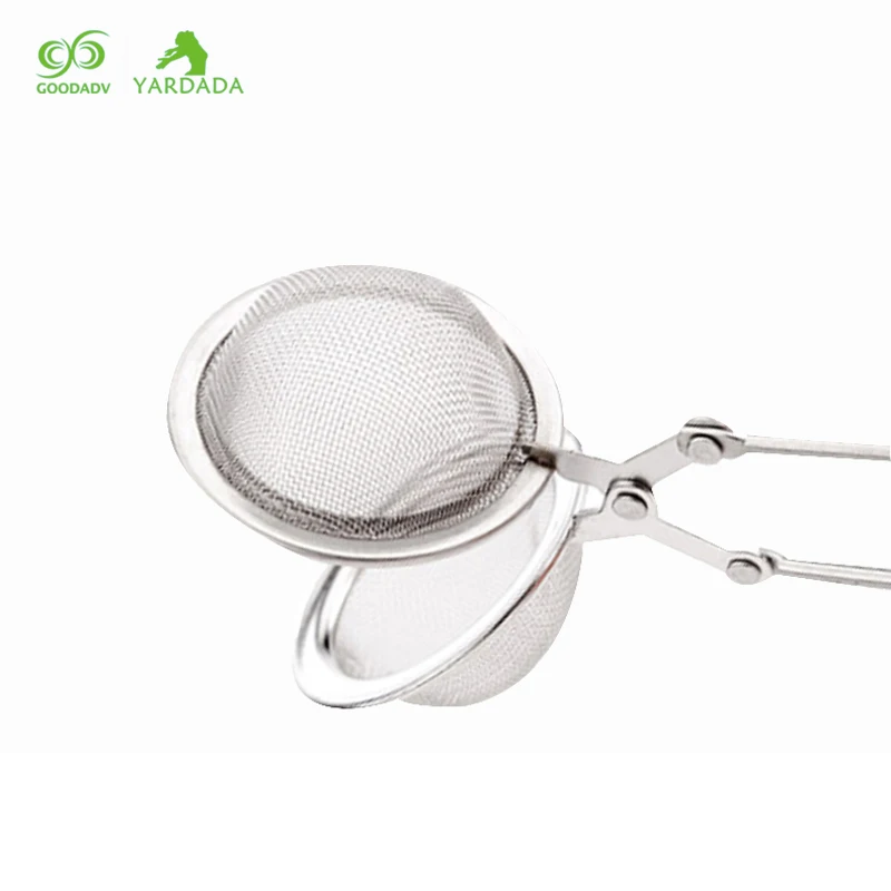 1 шт Нержавеющая сталь ручка Чай Infuser в сетки мяч форме сердца фильтр w/молния Leaf