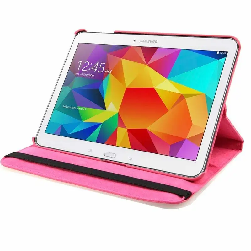 Чехол для Samsung Galaxy Tab 4 10 1 T530 T531 T535 планшет PU кожаный смарт-чехол 360 Вращающийся