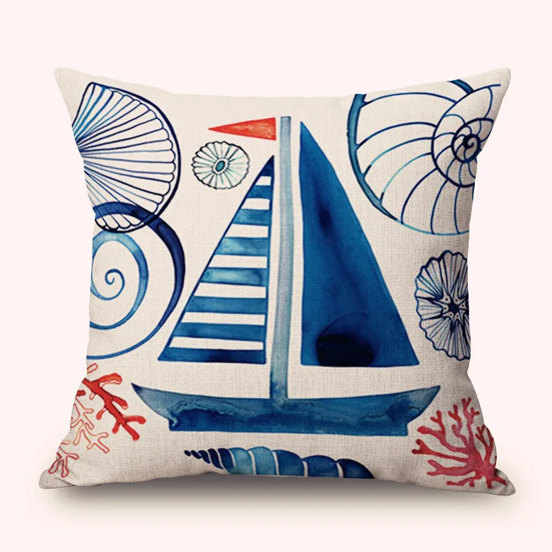 ZXZXOON декоративный чехол для подушки с изображением животных рыбок полиэстера