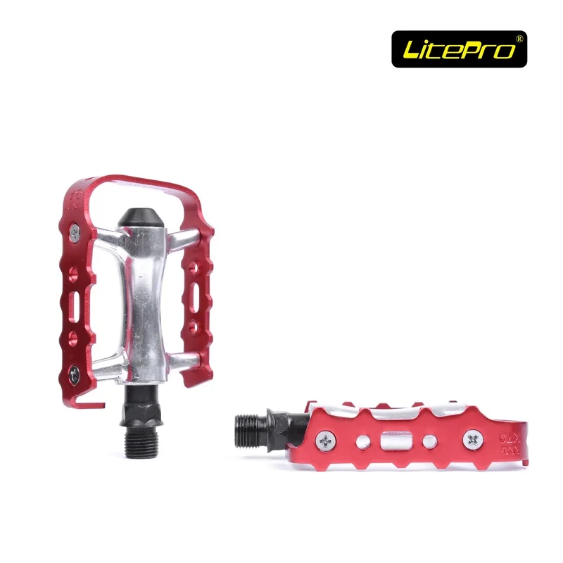 Litepro Подшипник педали велосипедный Сверхлегкий педали M258 складной велосипед Refiting аксессуары красный черный