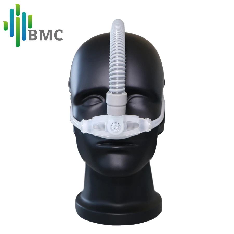 BMC WNP носовая Подушка CPAP маска силиконовый гель SML Размер Подушка все в медицине маска для сна для храпа и лечения апноэ с поясом