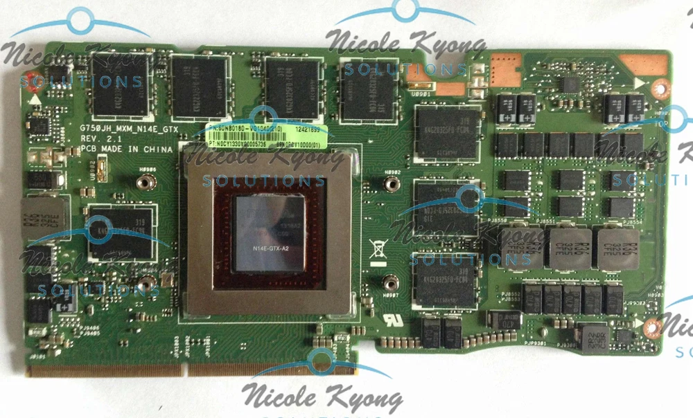 Видеокарта G750JH Ver 60NB0180-VG1040 69N0PCV10D00-01 GTX 780M GTX780M GDDR5 4 Гб VGA для ноутбука Asus G750JH G750JS