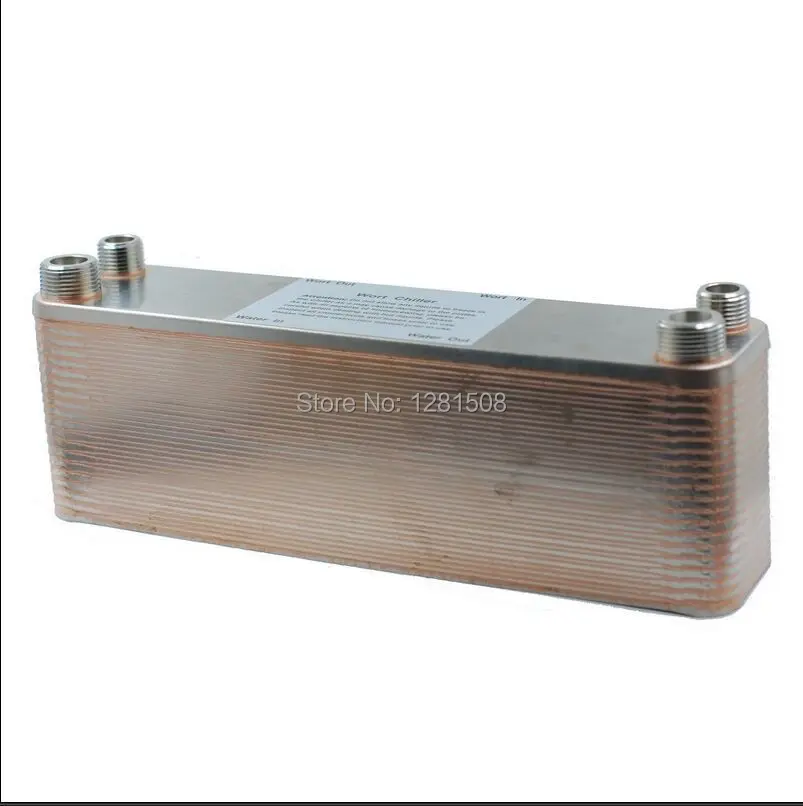 Новый 40 пластинчатый гофрированный чиллер из нержавеющей стали 304 для