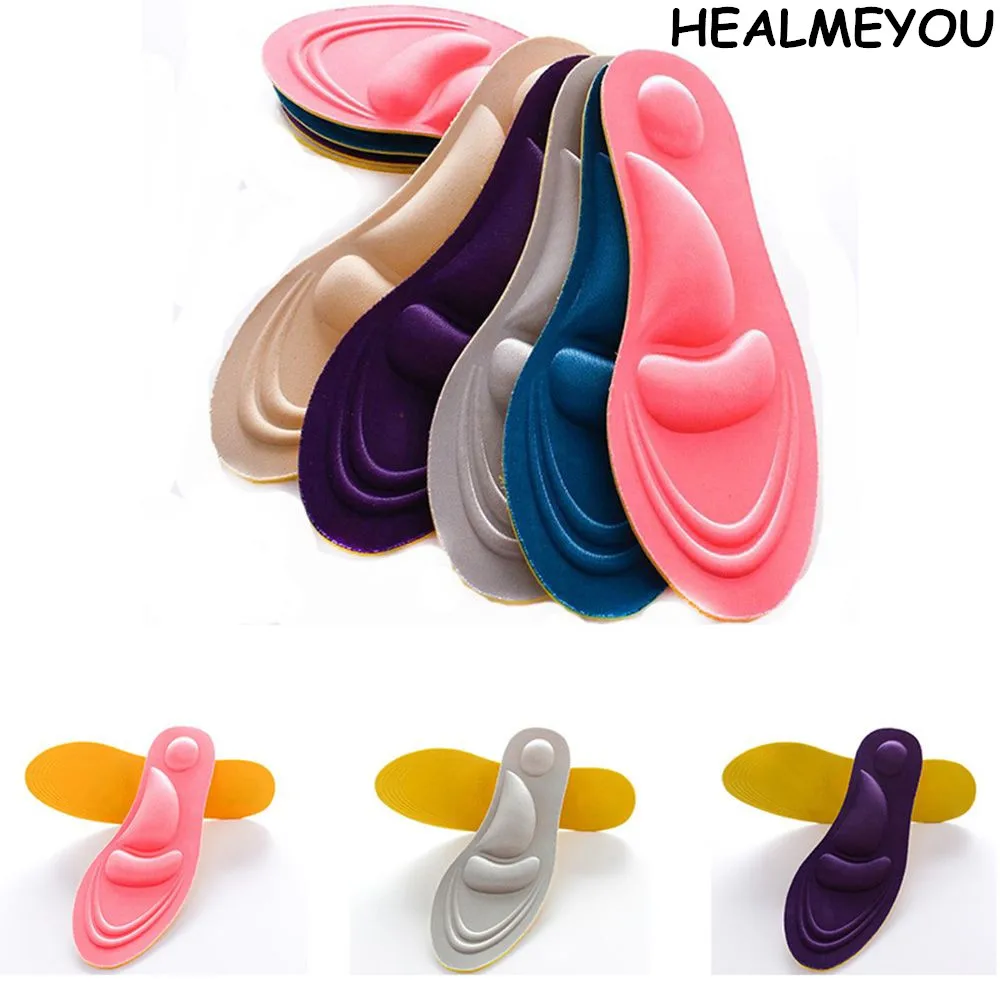 Массажные стельки HEALMEYOU 4D унисекс из пены с эффектом памяти уход за ногами для