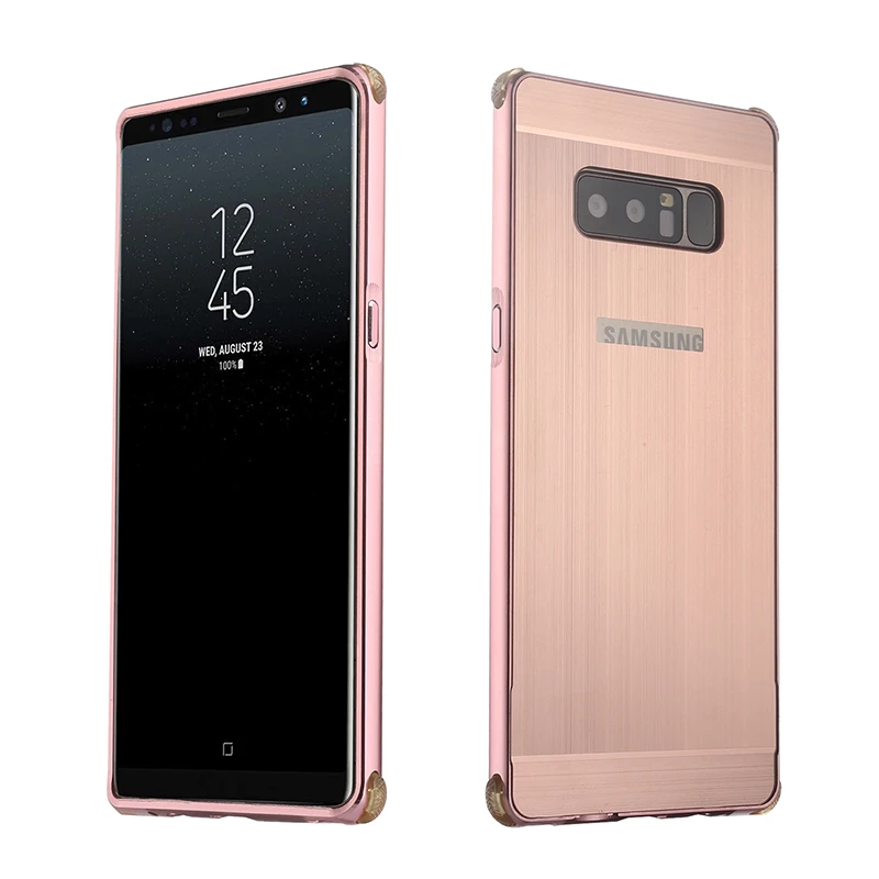 Чехол для samsung Galaxy Note 8 чехол Роскошный металлический алюминиевый каркас пластиковый чехол для samsung Galaxy NOTE 8 Note8 чехол