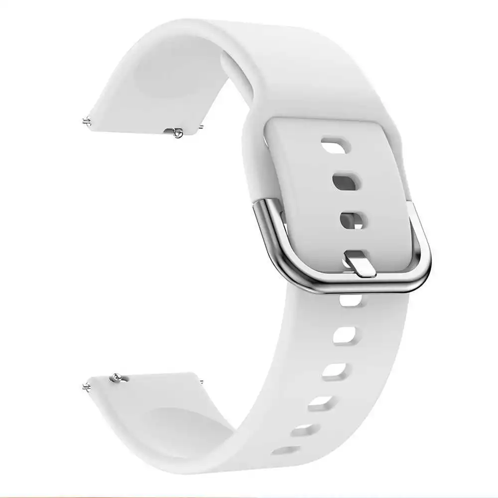 Ремешок 20 мм для Samsung Galaxy Watch 3 41 мм/42 мм/Active 2 мягкий силиконовый спортивный браслет