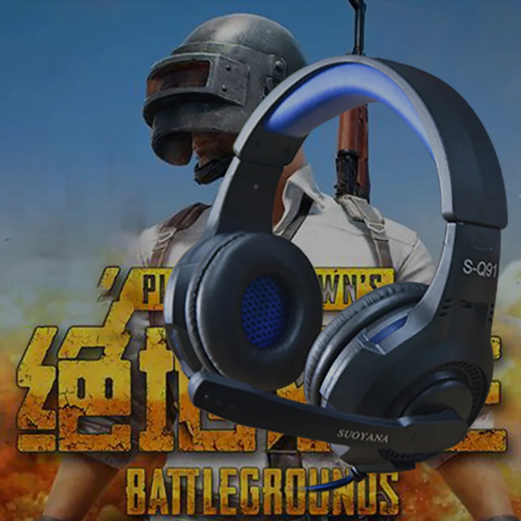 Игровые наушники с объемным звуком глубокими басами мягкая накладка на голову 3 5