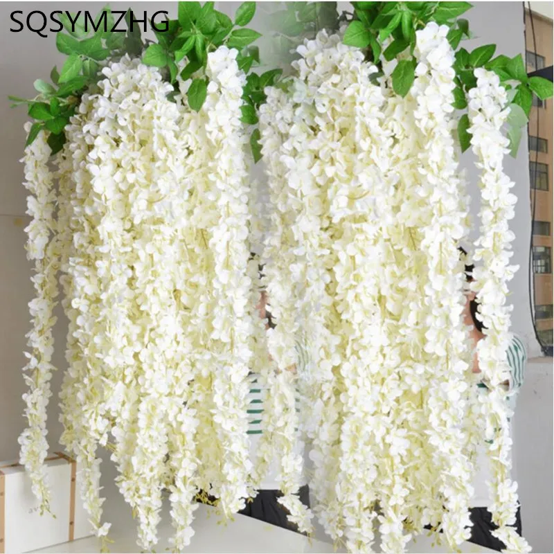 1PC30CM ротанговая лента Wisteria искусственная Цветочная лоза для свадьбы дома