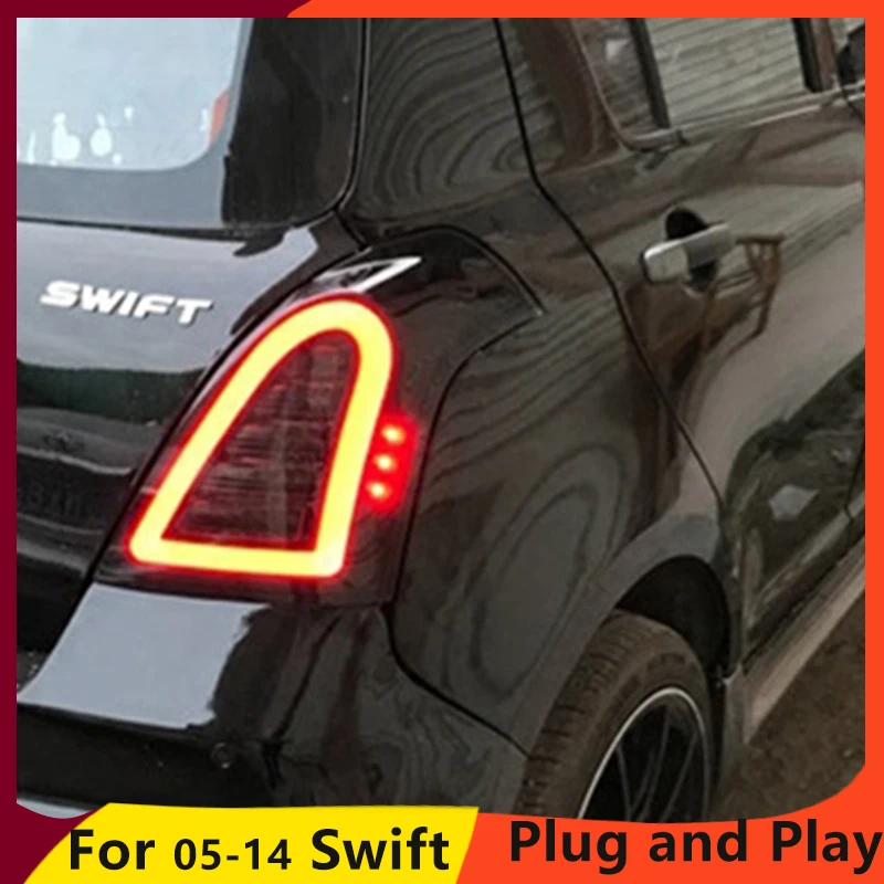 KOWELL автомобильный Стайлинг для Suzuki Swift Задний светильник s 2005- Swift Задний светильник DRL+ сигнал поворота+ тормоз+ Реверс авто аксессуары