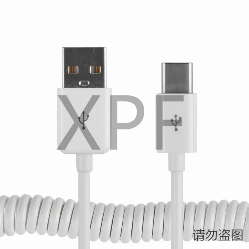USB 3 1 Type C Type-C пружинный кабель для синхронизации данных и зарядки растягивающийся