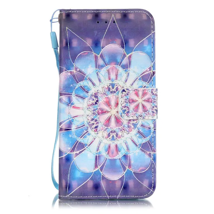 Crystal Flower Чехлы-портмоне с откидной крышкой для apple iPhone 8, 7, 6, 6S Plus, 5, 5S, SE из искусственной кожи с силиконовым держателем, чехол с перьями, деревом, башней, E03Z - Цвет: Crystal Flower