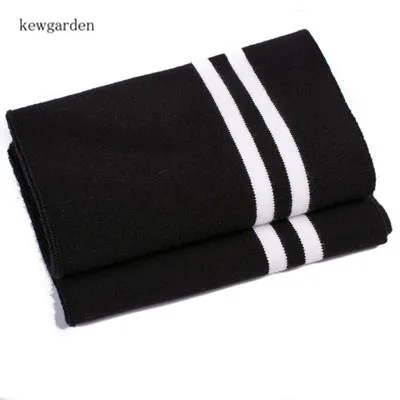 Kewgarden 85*15 см эластичные полосатые ребра манжеты аксессуары для одежды стрейч вязать нить ткань куртка толстовка декольте 2 шт./партия